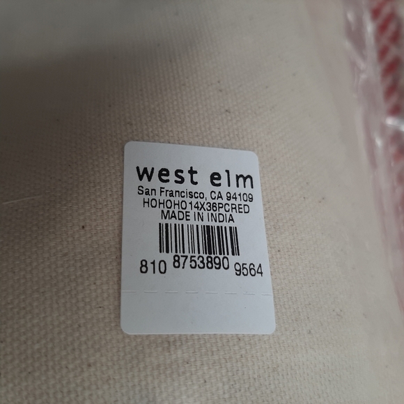 West Elm Ho Ho Ho Lumbar Pillow Cover - Picture 7 of 16